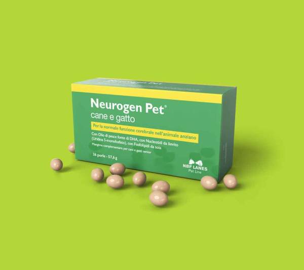Neurogen Pet cane e gatto- cena -110 za op Mieszanka paszowa uzupełniająca dla psów i kotów.  36 kapsułek  Zawartość 1 opakowania